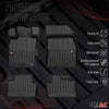 OMAC Premium Alfombrillas De Coche para Nissan Qashqai J11 2014-2021 TPE Goma 4x