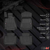 OMAC Premium Alfombrillas De Coche para Lexus GS 2012-2020 Negro TPE Goma 4Pza