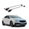 Menabo Barras de Techo Coche Baca para Volvo V40 Cross Country 2013-2019 Gris