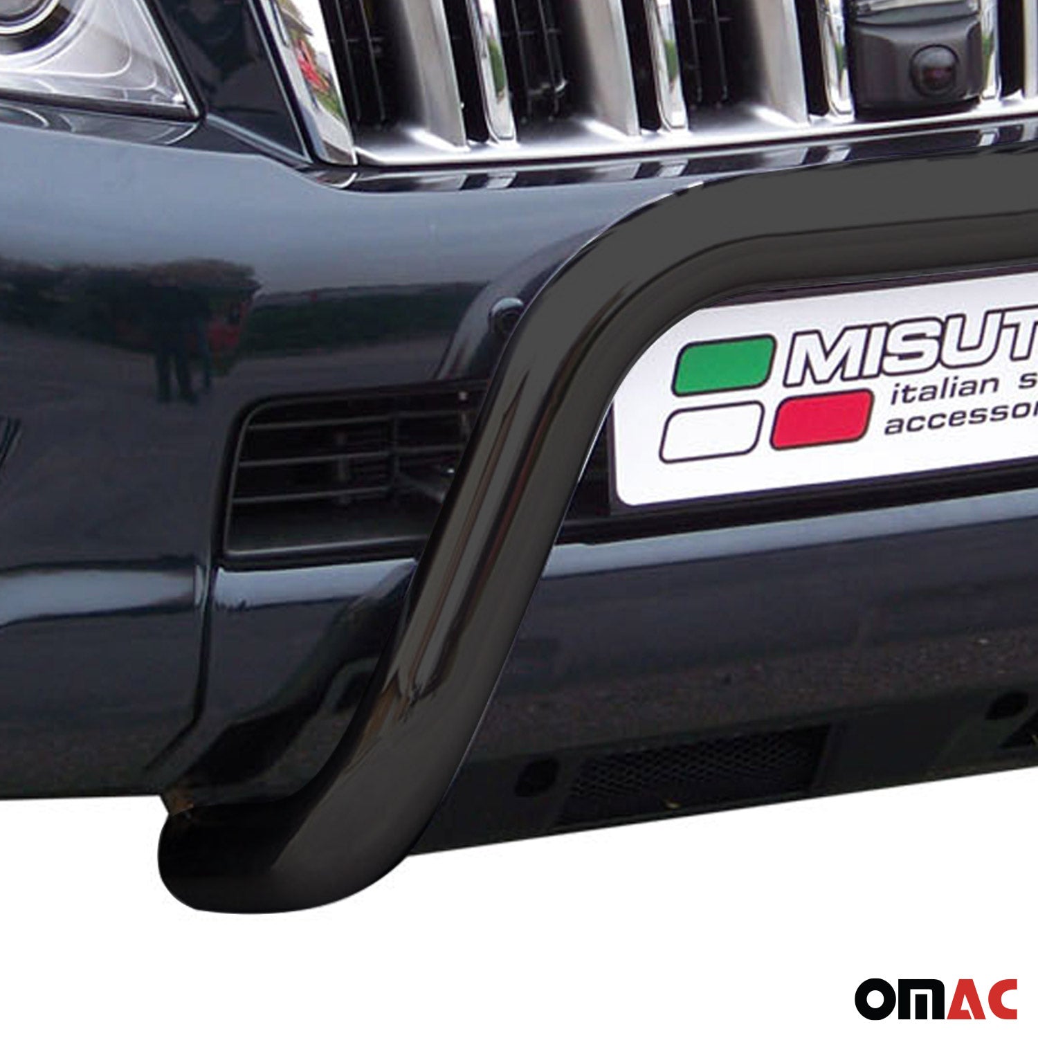 Bull Barra Frontal para Toyota Land Cruiser Prado J150 2009-2013 Negro Acero