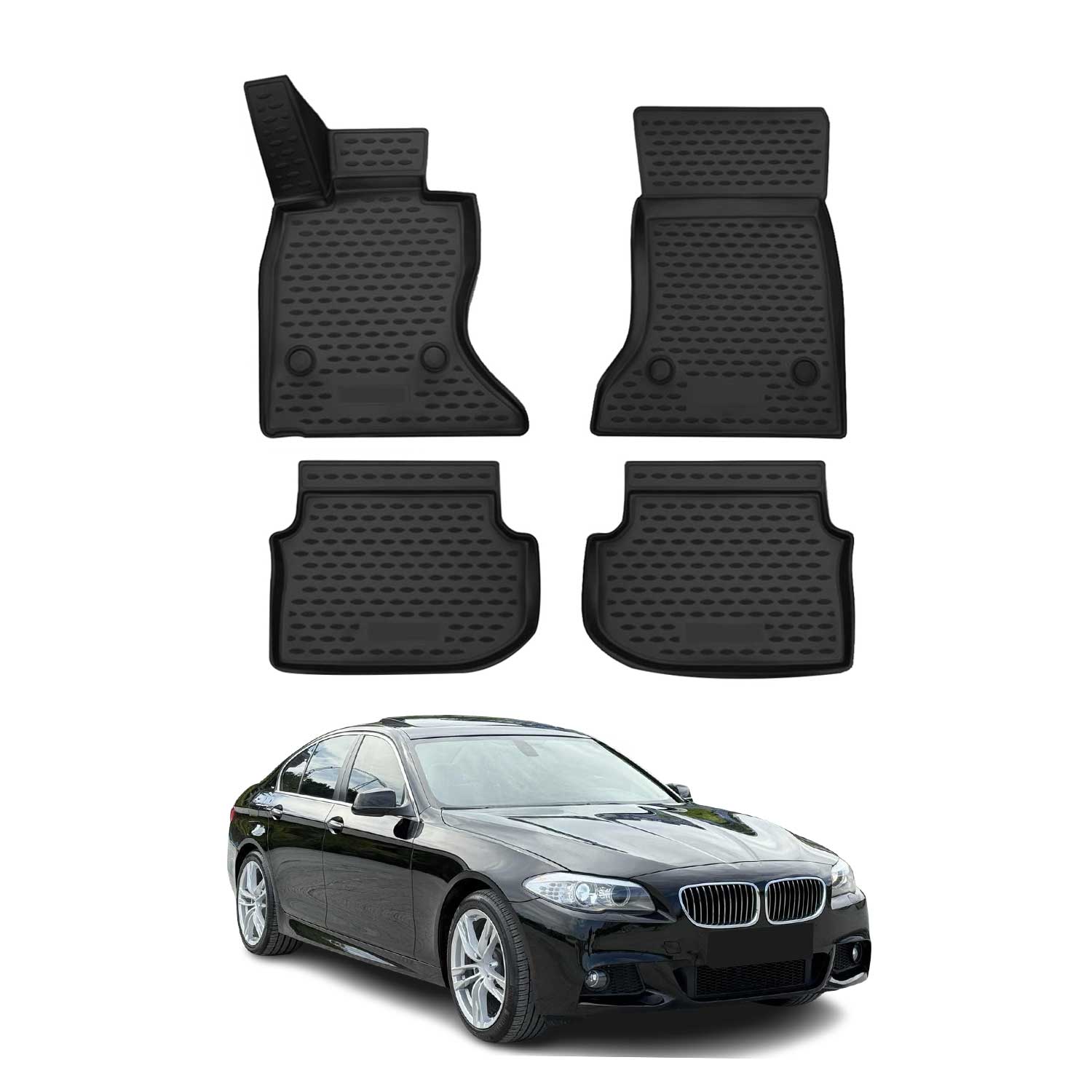OMAC Alfombrillas Coche para BMW Serie 5 F10 F11 Sedán Touring 2010-2013 xDrive