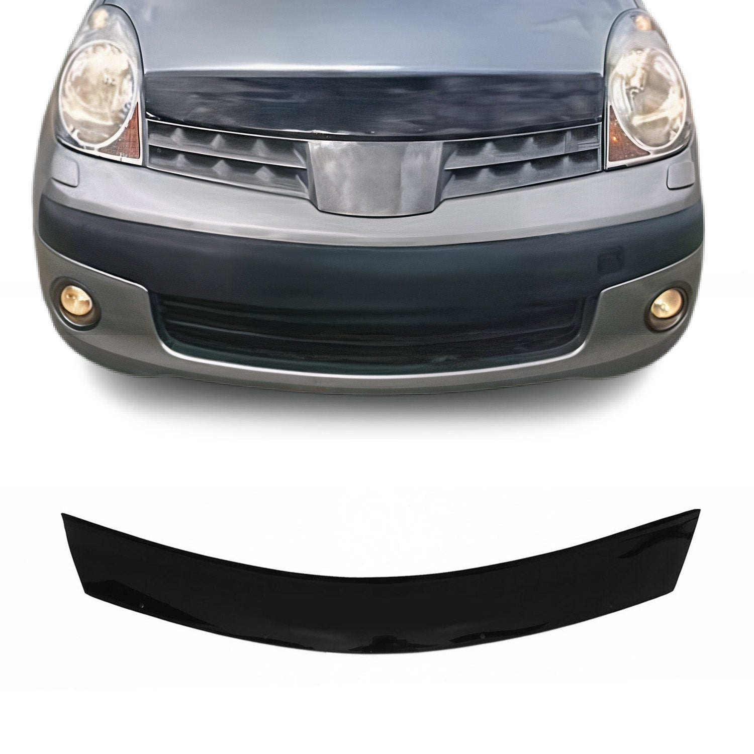 Deflector de Capó para Nissan Note 2005-2009 Oscuro Brillante Acrílico
