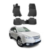OMAC Alfombrillas De Coche para Subaru Outback 2009-2014 Negro Goma 4Pza