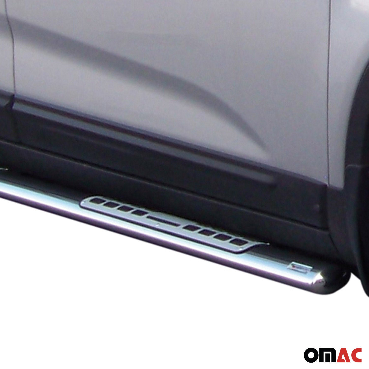 Par de Estribos Barras Laterales para Kia Sorento 2009-2012 Plata Acero 2x