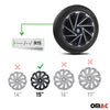 Sparco Varese Tapacubos 15 Pulgadas Universal Negro Plata ABS Plástico