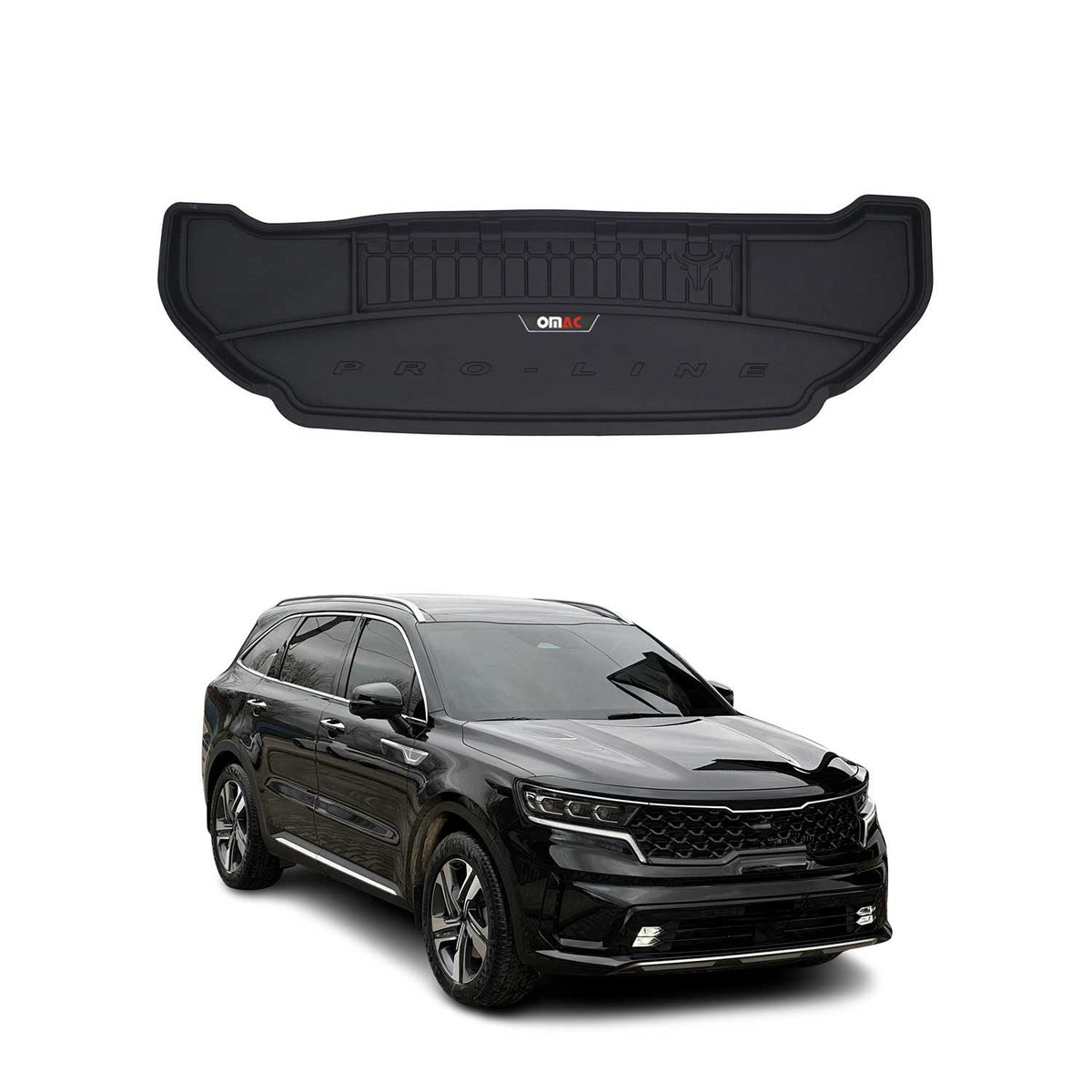 OMAC Premium Bandeja Maletero Alfombrilla para Kia Sorento 2014-2020 7 Asiento