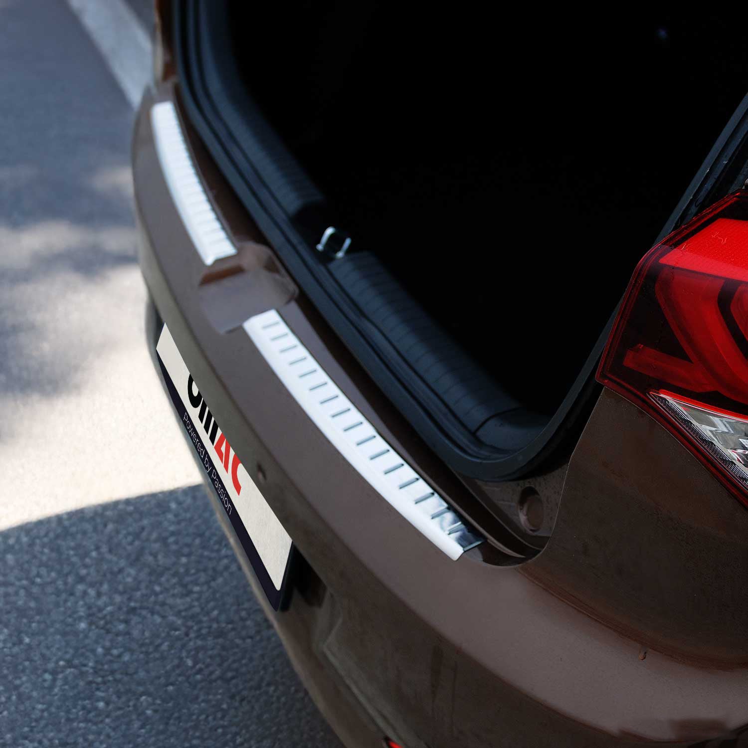 Protector de Parachoques Trasero para Hyundai i20 2014-2018 Acero cepillado