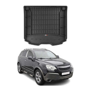 OMAC Premium Bandeja Maletero Alfombrilla para Opel Antara 2006-2017 Negro TPE