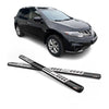 Par de Estribos Barras Laterales para Nissan Murano 2008-2014 Negro Acero