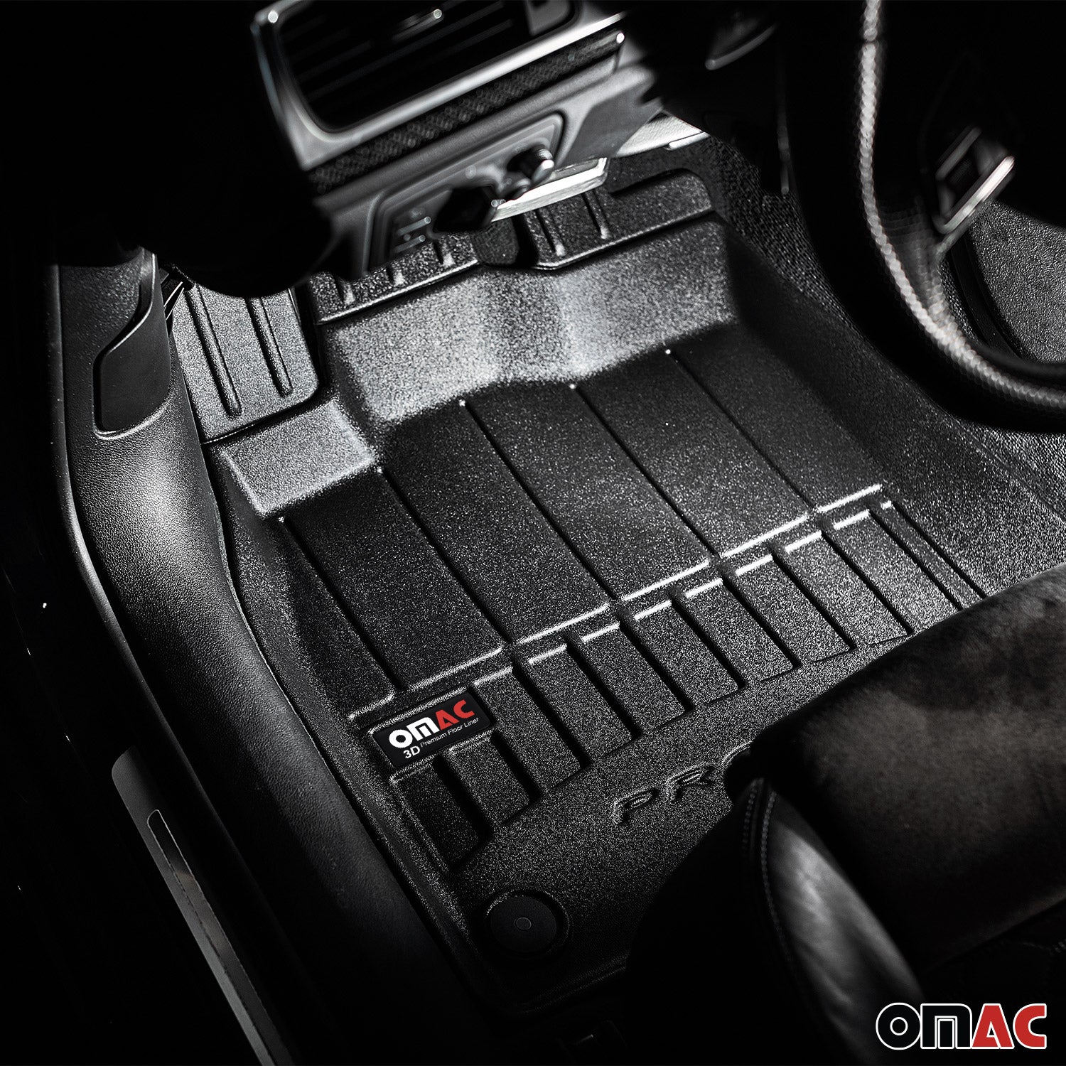 OMAC Premium Alfombrillas De Coche para Tesla Model Y 2020-2024 TPE Goma 3x