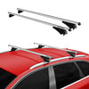 Menabo Barras de Techo Coche Baca para BMW X1 E84 2009-2015 Gris Aluminio 2Pza