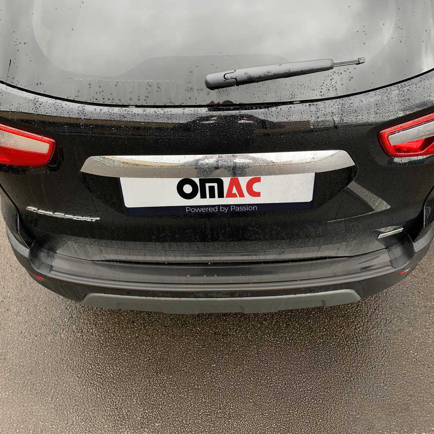 Protector Parachoques para Ford Ecosport 2017-2024 Oscuro Brillante Acero