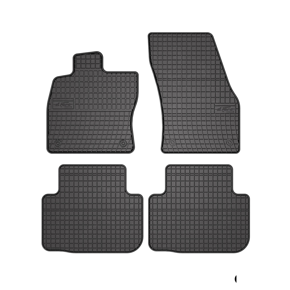 OMAC Alfombrillas De Coche para VW Golf Sportsvan 2014-2020 Negro Goma 4Pza