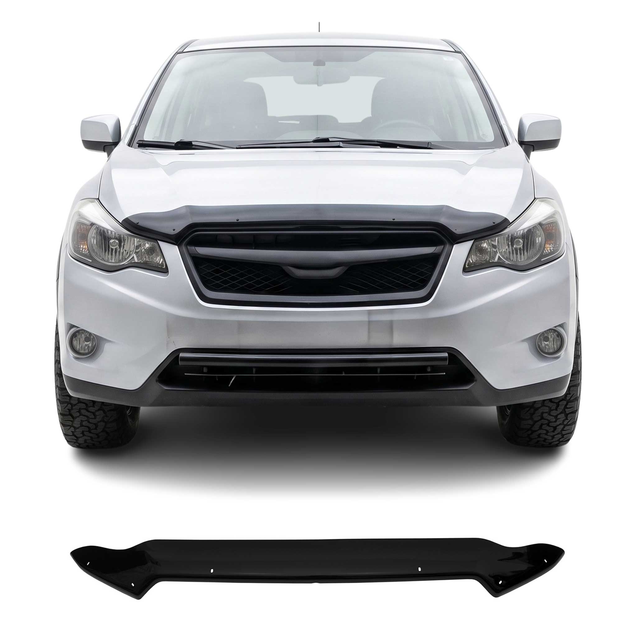 Deflector de Capó para Subaru XV 2012-2018 Oscuro Brillante Acrílico
