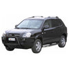 Bull Barra Frontal para Hyundai Tucson 2004-2009 Negro Brillante Acero 1Pza