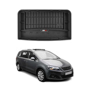 OMAC Premium Bandeja Maletero Alfombrilla para Seat Alhambra 2010-2020 Negro