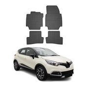OMAC Alfombrillas De Coche para Renault Captur 2013-2019 Negro Goma 4Pza