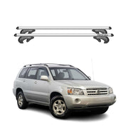 Menabo Barras de Techo Coche Barra para Toyota Highlander XU20 2000-2008 Gris