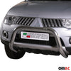 Bull Barra Frontal para Mitsubishi L200 2010-2015 Plata Brillante Acero