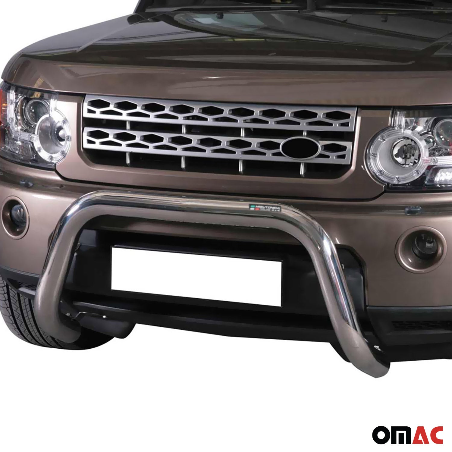 Bull Barra Frontal para Land Rover Discovery 4 2009-2016 Plata Brillante Acero