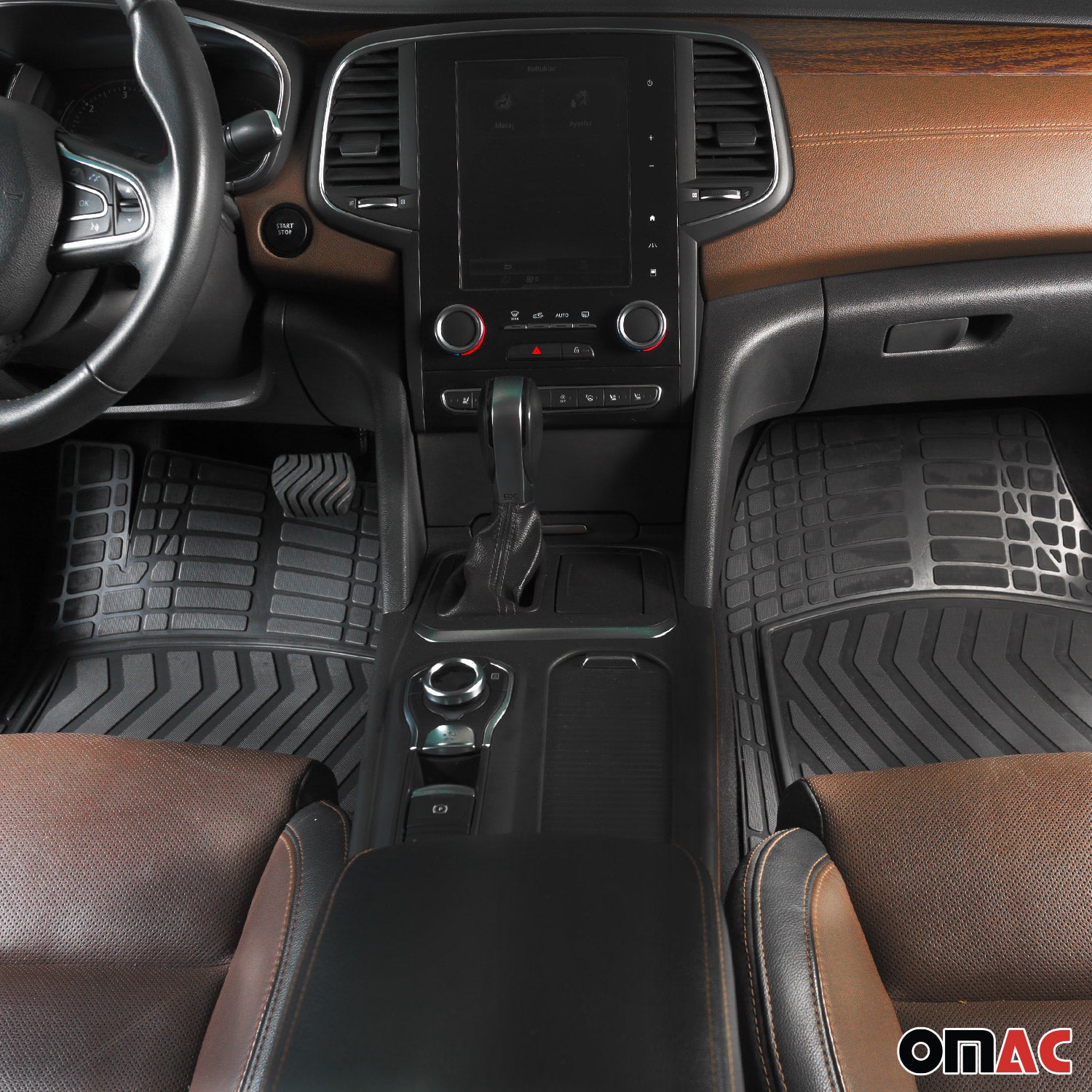 3D Alfombrillas De Coche para Ford Bronco 2021-2025 Negro Goma TPE 4Pza