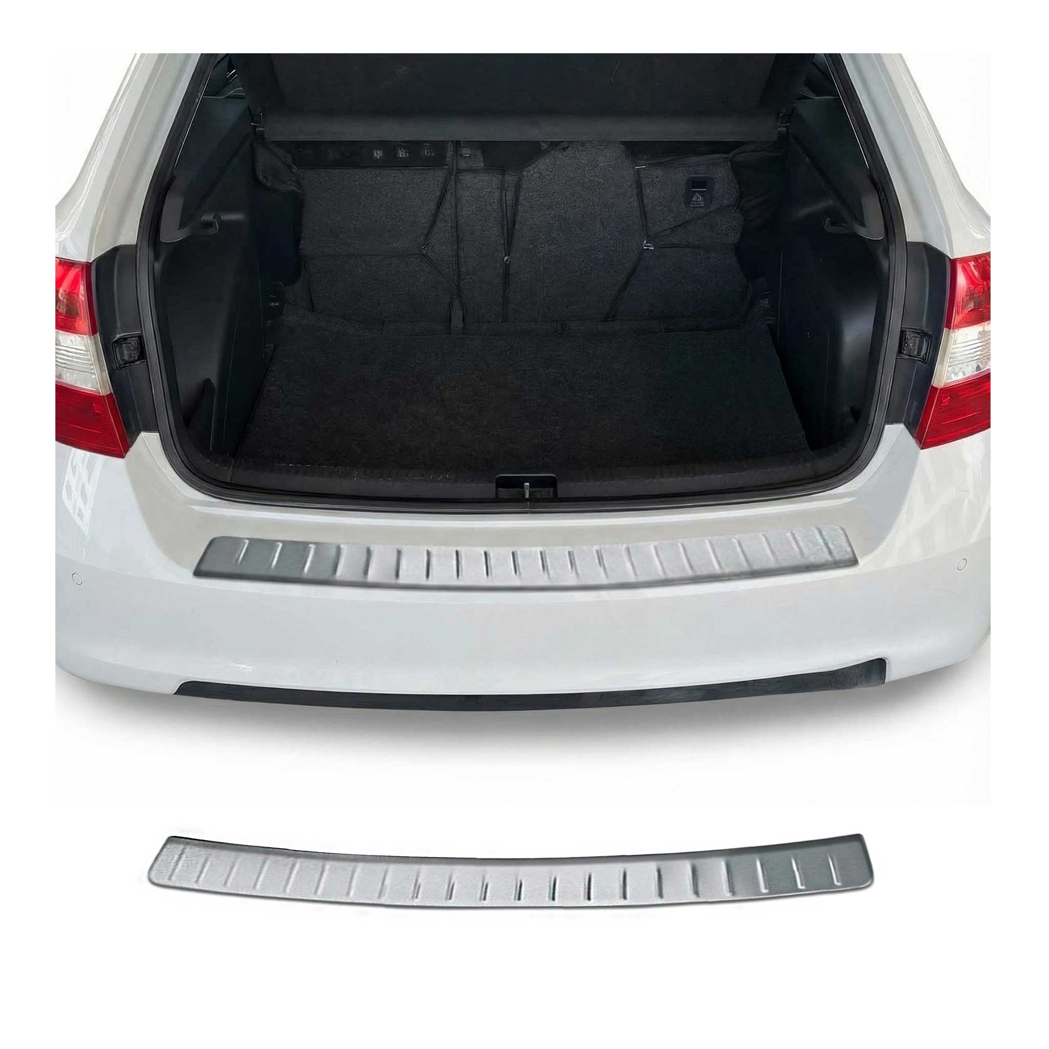 Protector Parachoques para Skoda Rapid Sedán 2012-2019 cepillado