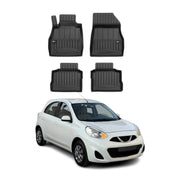 OMAC Premium Alfombrillas De Coche para Nissan Micra K14 2016-2025 TPE Goma 4x