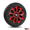 Sparco Tapacubos 14 Pulgadas Universal Negro Rojo Carbono ABS Plástico