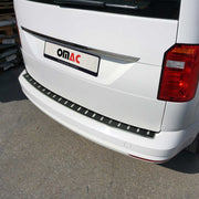 Protector de Parachoques Trasero para VW Caddy 2015-2020 Acabado Carbono Acero
