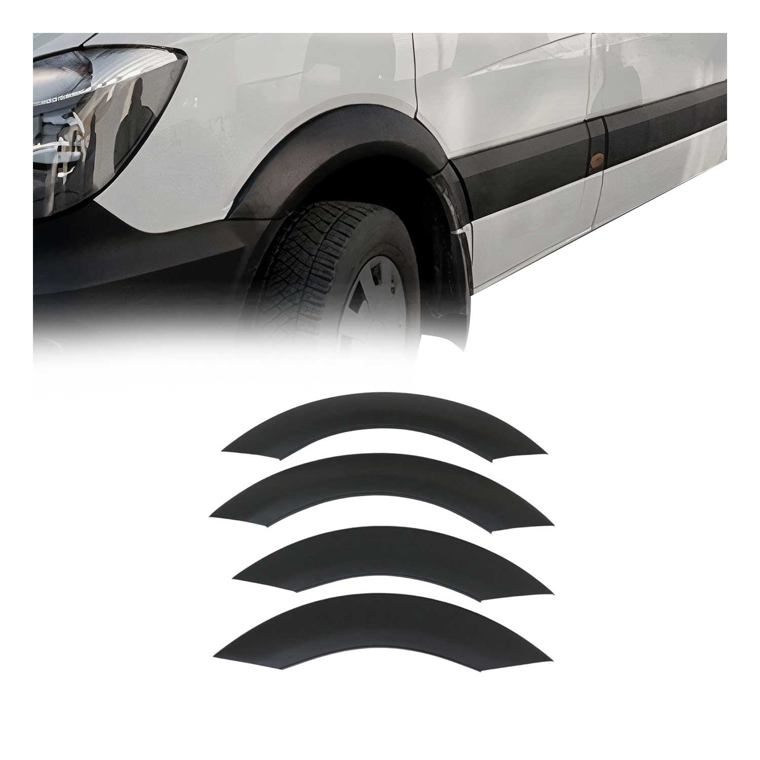 Arco Ala Interior Revestimiento para Mercedes Sprinter W906 2006-2018 Negro