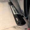 Par de Estribos Barras Laterales para Kia Carens 2006-2013 Negro Brillante Acero