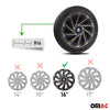 Sparco Tapacubos 16" pulgadas Universal Gold Negro