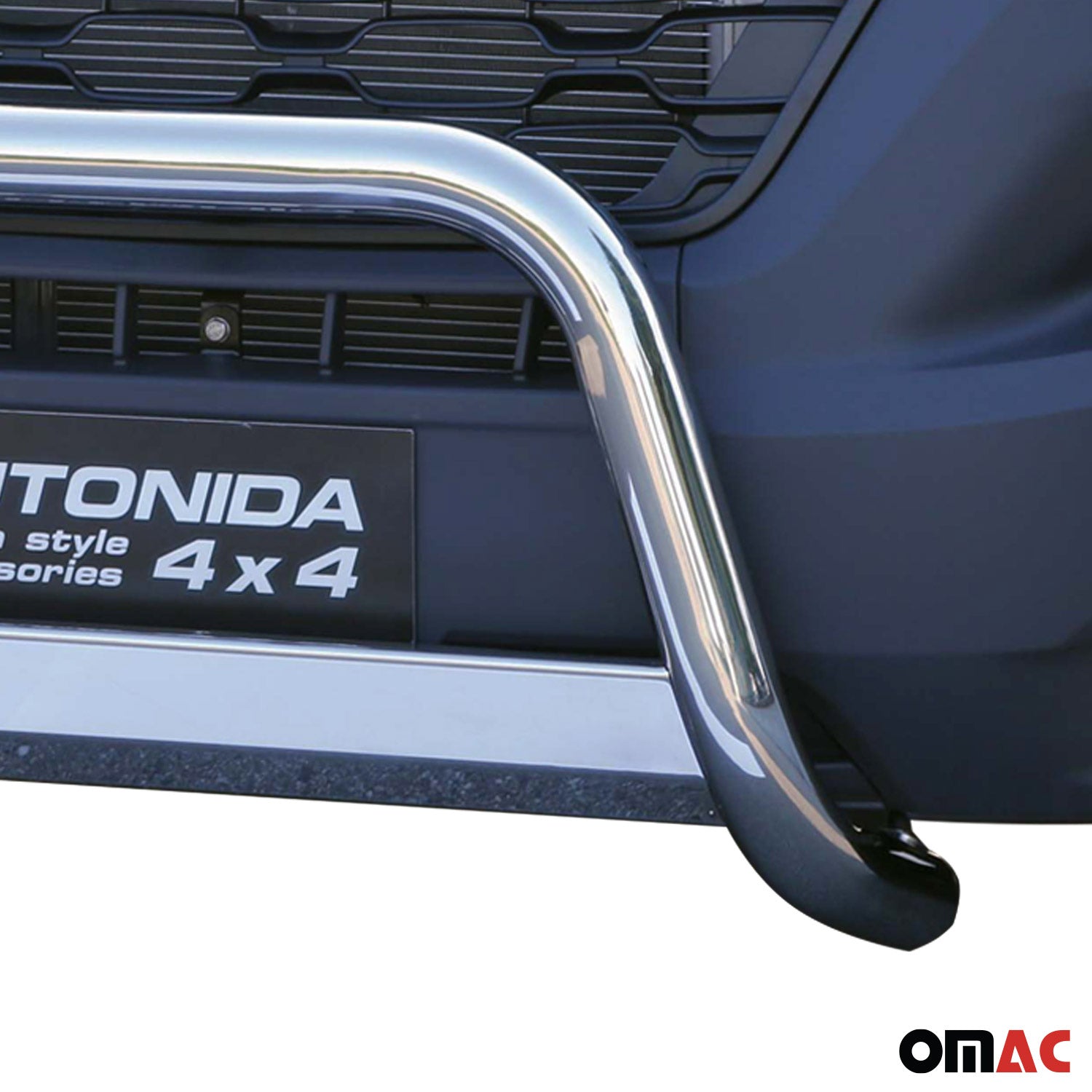 Bull Barra Frontal para Citroen Jumper 2014-2025 Plata Brillante Acero 1Pza