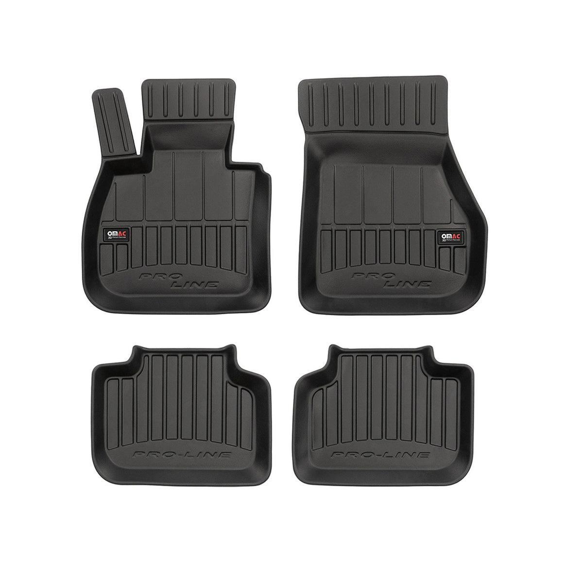 OMAC Premium Alfombrillas De Coche para BMW X2 F39 2018-2023 Negro TPE Goma 4Pza