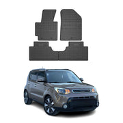 OMAC Alfombrillas De Coche para Kia Soul 2013-2019 Negro Goma 4Pza