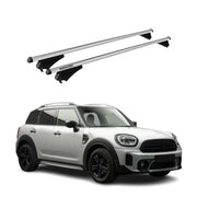 Menabo Barras de Techo Coche Baca para Mini Countryman F60 2017-202 Gris Alu 2x