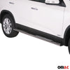 Par de Estribos Barras Laterales para Kia Sorento 2012-2014 Plata Acero 2x
