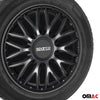 Sparco Roma Tapacubos 16" pulgadas Universal Gris Negro ABS Plástico