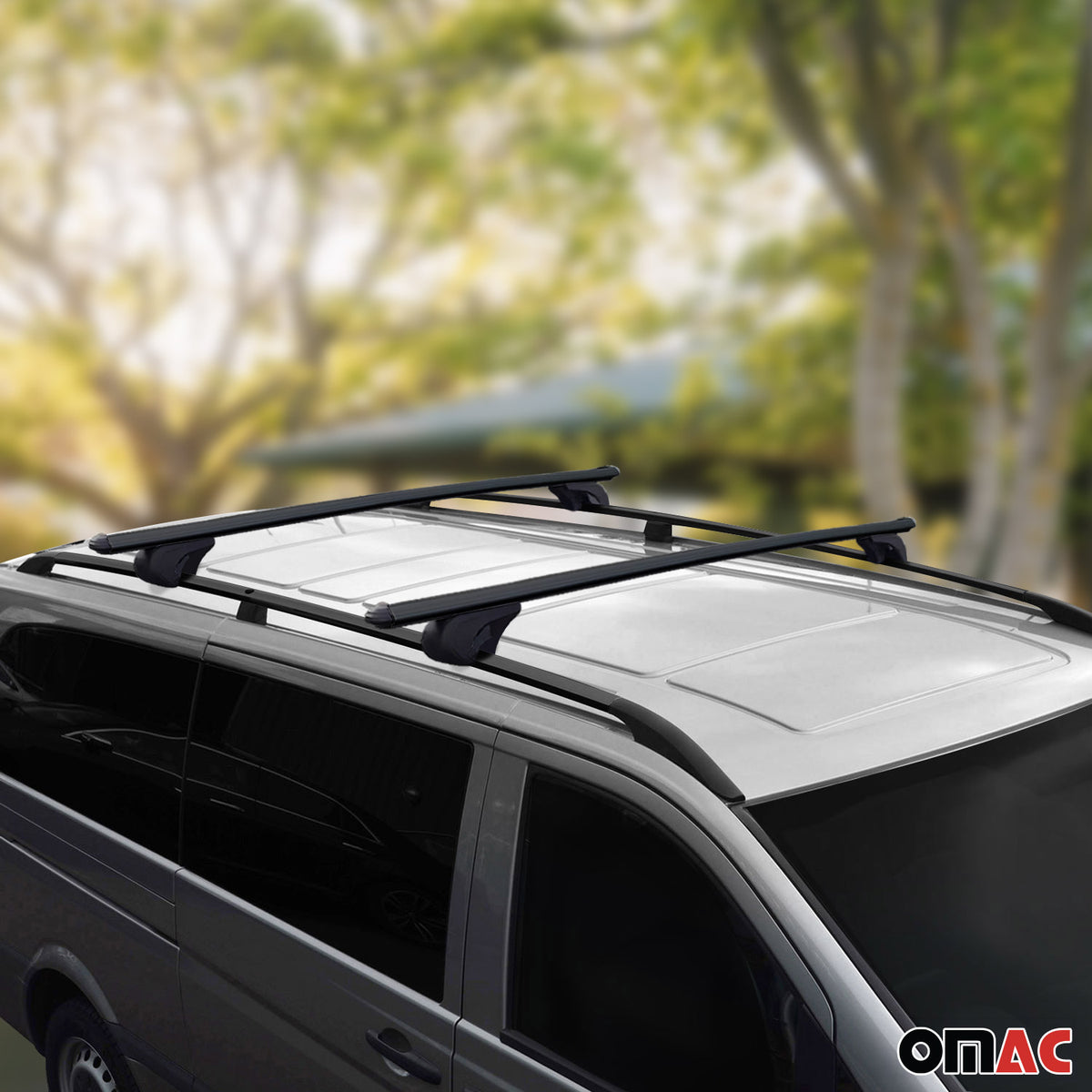Rieles & Barras de Techo Coche para VW Caddy 2020-2026 Kurz Negro Aluminio 4Pza