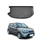 OMAC Bandeja Maletero Alfombrilla para Kia Soul 2009-2014 Negro Goma TPE 1Pza