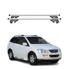 Menabo Barras de Techo Coche Barra para Ssangyong Kyron 2005-2014 Gris Alu 2Pza
