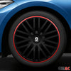 Sparco Tapacubos 16" pulgadas Universal Negro Rojo ABS Plástico