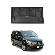 OMAC Premium Bandeja Maletero Alfombrilla para Mercedes Vito 2014-2025 Negro TPE