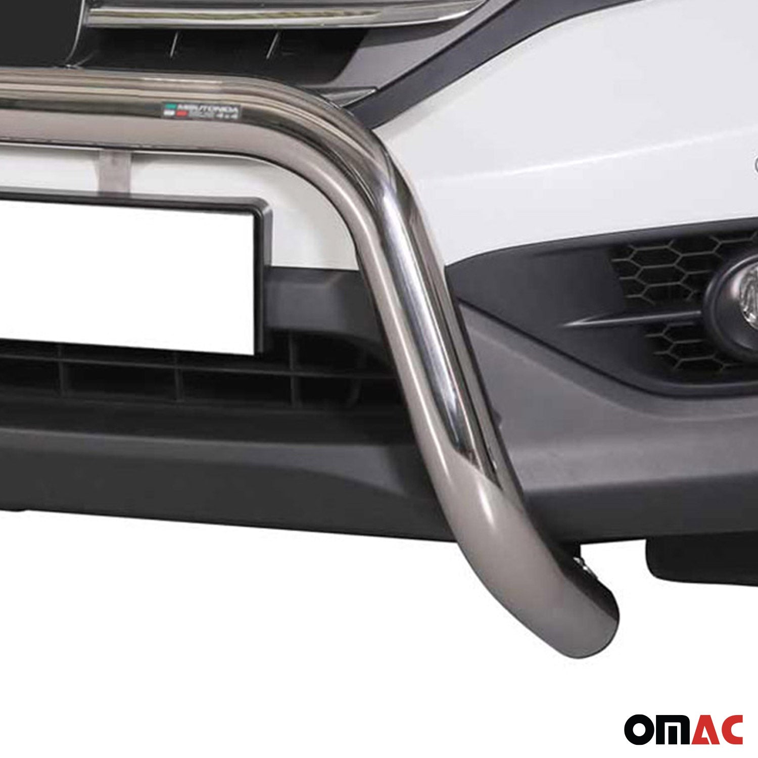 Bull Barra Frontal para Honda CR-V 2012-2015 Plata Brillante Acero