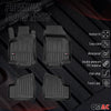 OMAC Premium Alfombrillas De Coche para Opel Astra G Caravan 1998-2009 Goma 4x