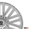 Sparco Bergamo Tapacubos 14 Pulgadas Universal Plata ABS Plástico