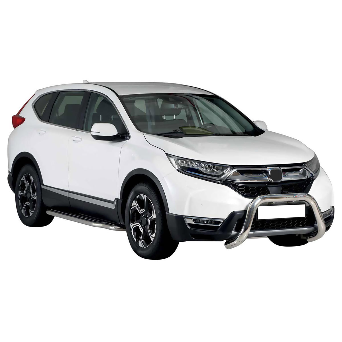 Bull Barra Frontal para Honda CR-V VH 2019-2025 Plata Brillante Acero