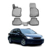 OMAC Alfombrillas De Coche para Seat Leon 2012-2020 Gris Goma TPE 4Pza