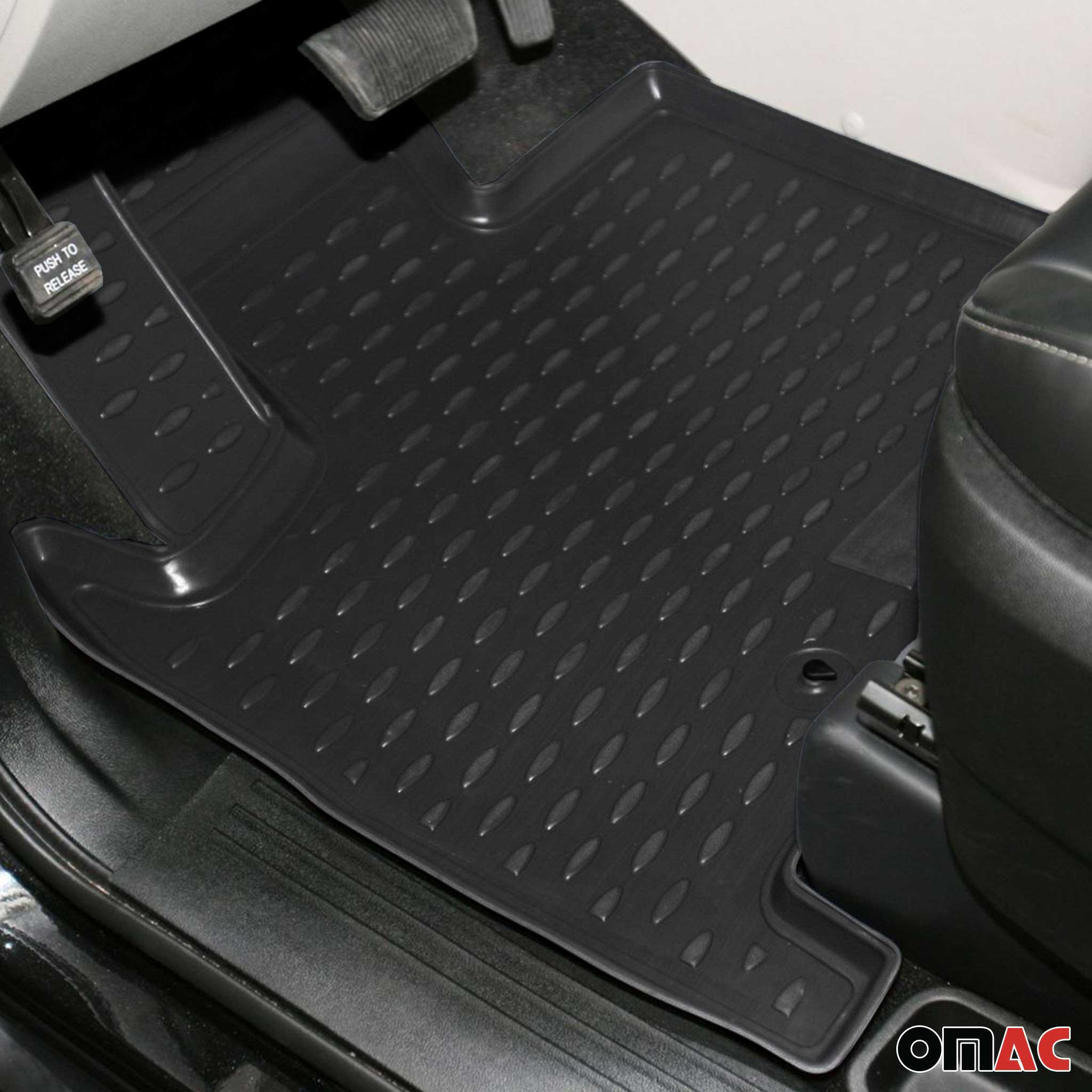 OMAC Alfombrillas De Coche para Chrysler Grand Voyager 2008-2020 Negro 4Pza