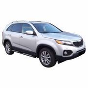 Par de Estribos Barras Laterales para Kia Sorento 2009-2012 Negro Acero